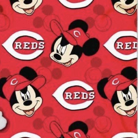 Disney northwest airlines mickey mouse cincinnati reds blanket 40x50 inches Cover