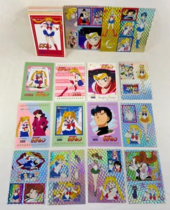 SAILOR MOON STICKER SERIES 1 Artbox 1998 Complete NO BORDER Card Set w 10 PRISMS - Picture 1 of 6