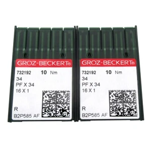 20 PIEZAS AGUJAS Groz-Beckert 16X1 PFX34 PARA PFAFF Y CANTANTE Clase 15,16,56+ - Imagen 1 de 3