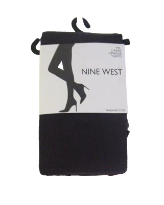 Nuevo con etiquetas Medias opacas Nine West para mujer 2 pares M/L negras precio de venta sugerido por el fabricante 22 USD Foto 1 de 2