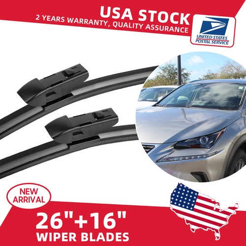 Genuine Windshield 26"&16" Bracketless Wiper Blades For Toyota CHR