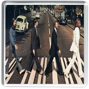 Beatles Set Of 2 reproduction Classic Album Cover, Acrylic Coasters - Picture 1 of 2