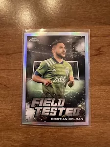 2022 Topps Chrome MLS Christian Roldan Refractor Field Tested Seattle Sounders - Picture 1 of 2