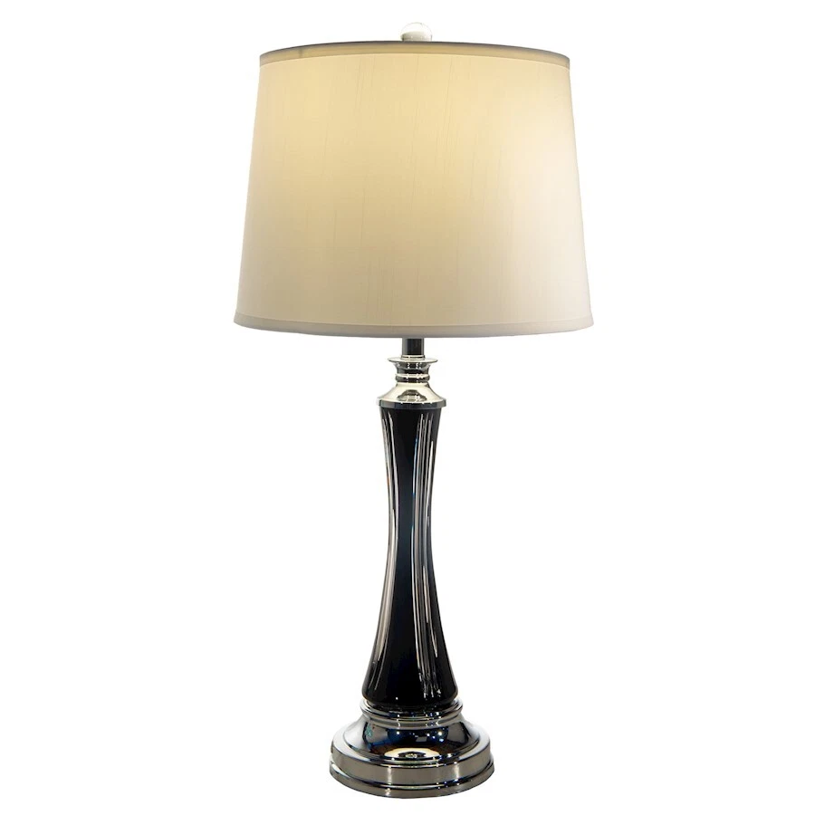 Dale Tiffany Vena 24% Lead Crystal Table Lamp, Polished Chrome - GT20040 - Image 1 of 1