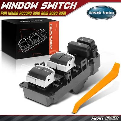 Front Left Driver Door Power Window Switch for Honda Accord 2018 2019 2020 2021 - Image 1 of 4