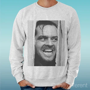 Felpa Man Light Sweater Light Grey " Jack Nicholson Shining Film " - Picture 1 of 1
