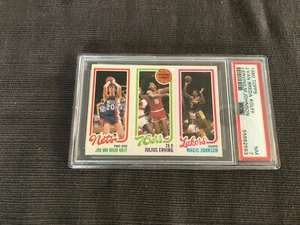 1980 TOPPS JAN VAN BREDA KOLFF/JULIUS ERVING/MAGIC JOHNSON PSA 7 NM - Picture 1 of 2