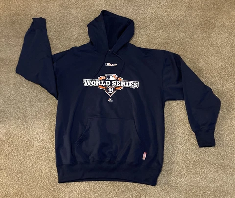 2012 Detroit Tigers World Series MLB Baseball Hoodie Majestic Therma Hoodie XL Cover
