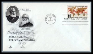 US FDC # 1274 11c Telecommunications ArtCraft 1965, 9p5767 - Picture 1 of 1