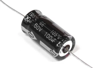 ECEB1HGE101A 100uF 100µF 20% 50V Axial Electrolytic Capacitor Elko Kondensator - Picture 1 of 1