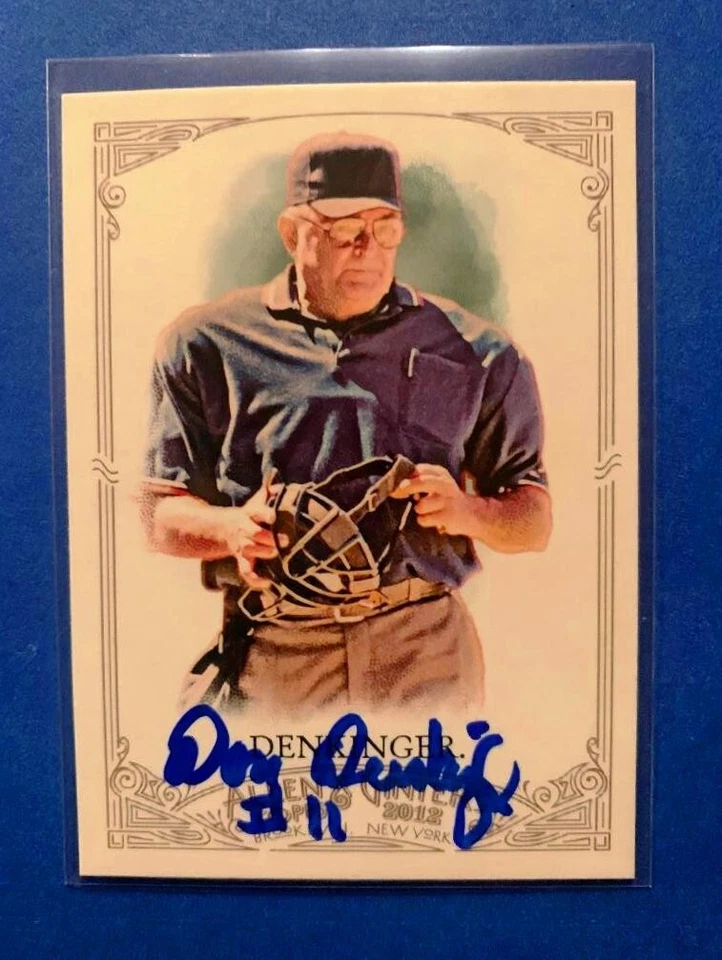 DON DENKINGER  MLB Baseball Umpire 2012 Allen & Ginter's SIGNED / AUTOGRAPH Card - Image 1 of 1