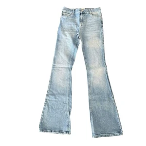 Asos hellblaue Denim Schlagjeans Festival Herbst Winter Damen Größe 31W/34L - Bild 1 von 12