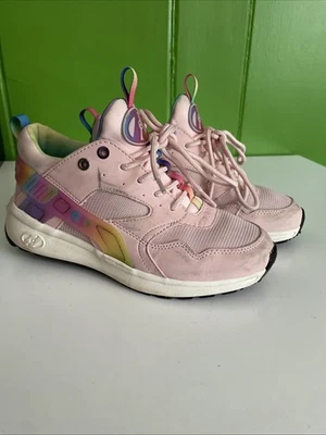 Heelys Juvenil Talla 3 Zapatos de Skate Tenis de Patinaje con Ruedas Niñas Rosa Arco Iris Foto 1 de 4