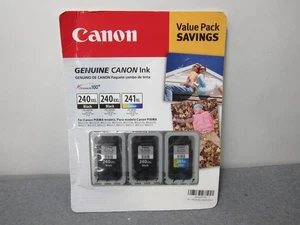 Canon Ink Cartridge Combo Lot 240XXL Black & 241XL Color Genuine OEM Original - Picture 1 of 3