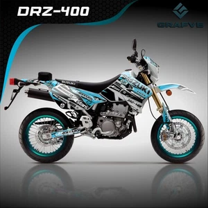 Drz 400sm 400s 400 Kit Calcomanías Gráficas Suzuki Pegatinas Supermoto Personalizado Retro - Imagen 1 de 4