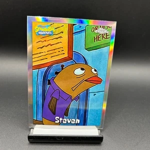 2025 Topps Chrome SpongBob Chrome Refractor #101 Steven - Picture 1 of 2