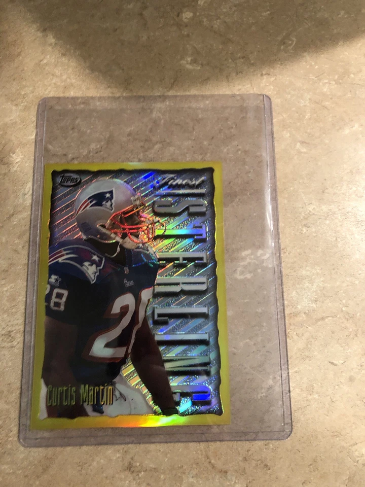 1996 Topps Finest - Curtis Martin Pro Bowl Jumbo Gold Refractor NO 7 OF 22! - Image 1 of 2