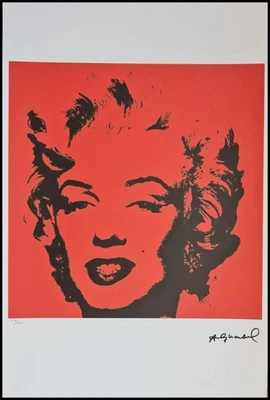 ANDY WARHOL * Marilyn Monroe * 57 x 38 cm * signed lithograph * limited # 24/100 - Bild 1 von 4