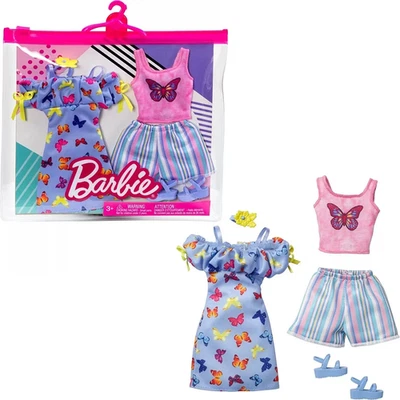 Barbie Fashions , 2 Outfits & Accessories Various Outfits Free Ship Qty Discount - Image 1 of 4
