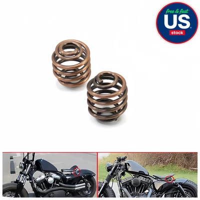 2" Copper Motorcycle Seat Springs for Harley Davidson Sportster Softail - Image 1 of 4