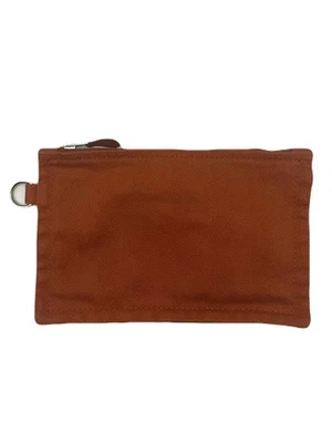 Bolsa de Maquillaje HERMÈS Lona Naranja USADA E0117-3 Foto 1 de 4