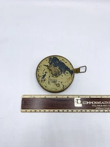Nastro in ottone vintage misura Lufkin 55 piedi. - Foto 1 di 4