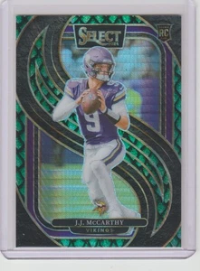 J.J. McCARTHY 2024 PANINI SELECT PREMIER LEVEL RC#134 DRAGON SCALE PRIZM #D/81 - Bild 1 von 2