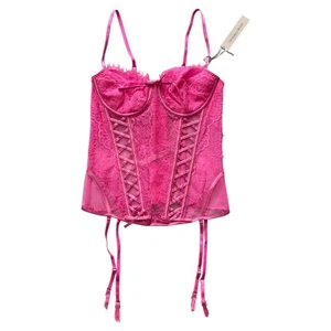 Victoria's Secret sehr sexy rosa ungefüttertes Korsett Top, M/36A - Bild 1 von 6