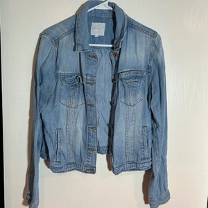 Thread Supply Damen Jeansjacke Gr. L helle Waschung Trucker Classic Fit - Bild 1 von 3