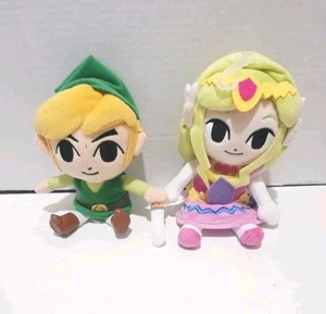Legend of Zelda Wind Waker 8 Zoll Link & Zelda Princess Plüsch Set  - Bild 1 von 5