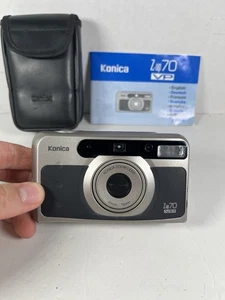 Konica Z-up 70 VP 35mm Point & Shoot Film Camera + CASE AND MANUAL - NICE! - Picture 1 of 7
