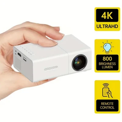 Serounder Mini Projector, 1080P FHD Portable Projector Video - Image 1 of 4