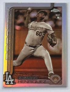 Edgardo Henriquez 2025 Topps Chrome Negative Refractor Rookie Card #71 Dodgers - Picture 1 of 2