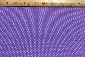 Purple Pin Dot 23” X 44” 100% cotton fabric #2310a - Picture 1 of 1