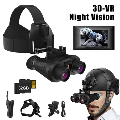 VRNV300 3D VR Infrared Night Vision Binoculars 4K UHD Video 6x Digital Zoom - Image 1 of 4