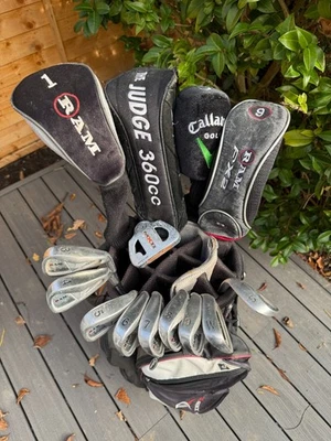 FULL MENS RIGHT HANDED RAM / BEN SAYERS GOLF SET WITH WILSON DEEP RED CART BAG - Image 1 of 4