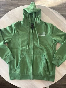 Dupont Pioneer Large Mens Full Zip Hoodie Green Cotton. Never Worn - Picture 1 of 8