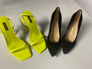 2 Zapatos de salón NINE WEST nuevos talla 9,5 para mujer TACONES y sandalia de tacón de aguja Yess - Imagen 1 de 14