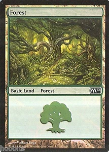 MTG - M12 - Forest #247 - Foil - NM - Picture 1 of 1