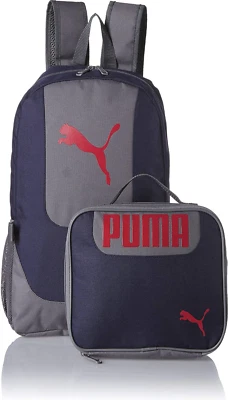 Combo de mochila y kit de almuerzo PUMA Evercat para niños talla juvenil, azul marino/rojo  Foto 1 de 4