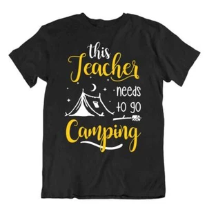 Lehrer Liebe Camping Tshirt cool Dozent Shirt lustig Tudor Tee - Bild 1 von 8