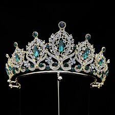 7.5cm Tall Crystal Wedding Bridal Queen Pageant Prom Tiara Crown 7 Colors