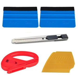 5pcs 3M squeegee Snitty Zippy Cutter and Quick Fix Squeegee Vinyl Install tools - Picture 1 of 4