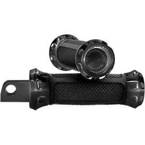 Performance Machine Overdrive Foot Pegs for Harley Models Footpegs Black - Picture 1 of 2