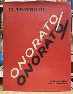 (Theater) IL TEATRO DI HONORATO - I EDITION - Colombo 1971 - Bild 1 von 1