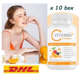 10x Boom Vit C Complex +Acerola Cherry Citrus  ietary Supplement Health Immunity