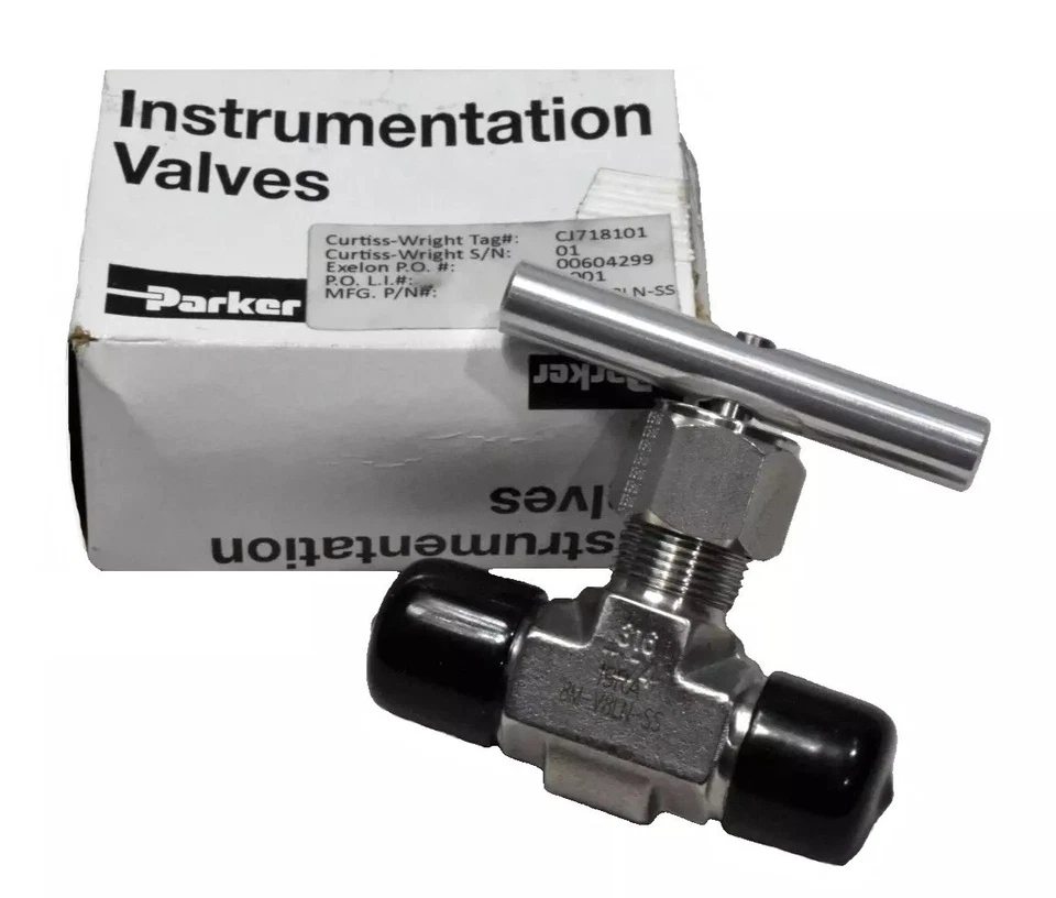 Parker 8M-V8LN-SS Stainless Steel Needle Valve 1/2" NPT - Image 1 of 1
