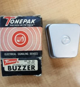 NOS Vtg Tonepak #305  2 Coil Buzzer Electrical Signaling Device  - Picture 1 of 2