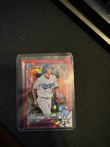 JAKE VOGEL LOS ANGELES DODGERS 2021 BOWMAN CHROME SAPPHIRE PROSPECTS Red /15 - Picture 1 of 2