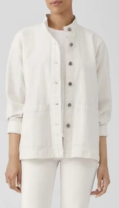 Eileen Fisher Jeansjacke Ungefärbt Bio Baumwolle Regular XXS Relaxed Fit L bis XL - Bild 1 von 7